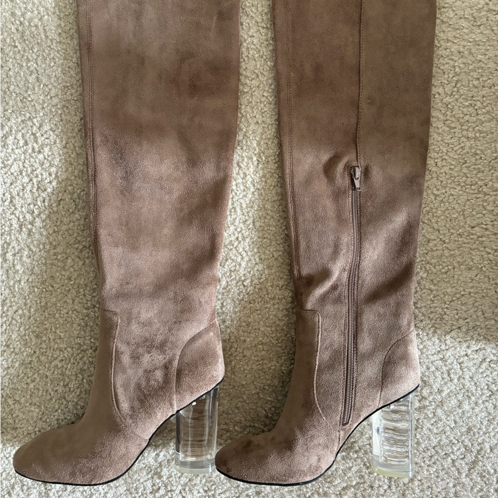 Jeffery Campbell Suede Knee High Boots
